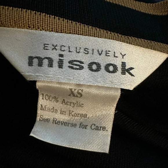 Misook black/brown front lining cardigan size XD - Picture 9 of 9